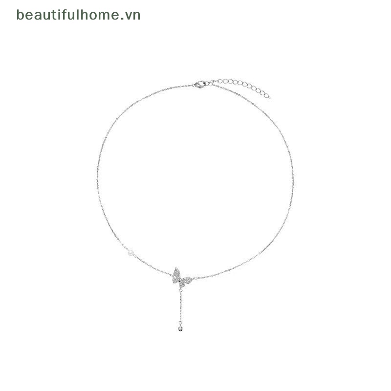 [beautifulhome] Vòng Cổ Tua Rua Màu Bạc Tinh Tế Hình Trăng Sao Phụ Kiện Trang Sức Làm Đẹp Cho Nữ [beauty]