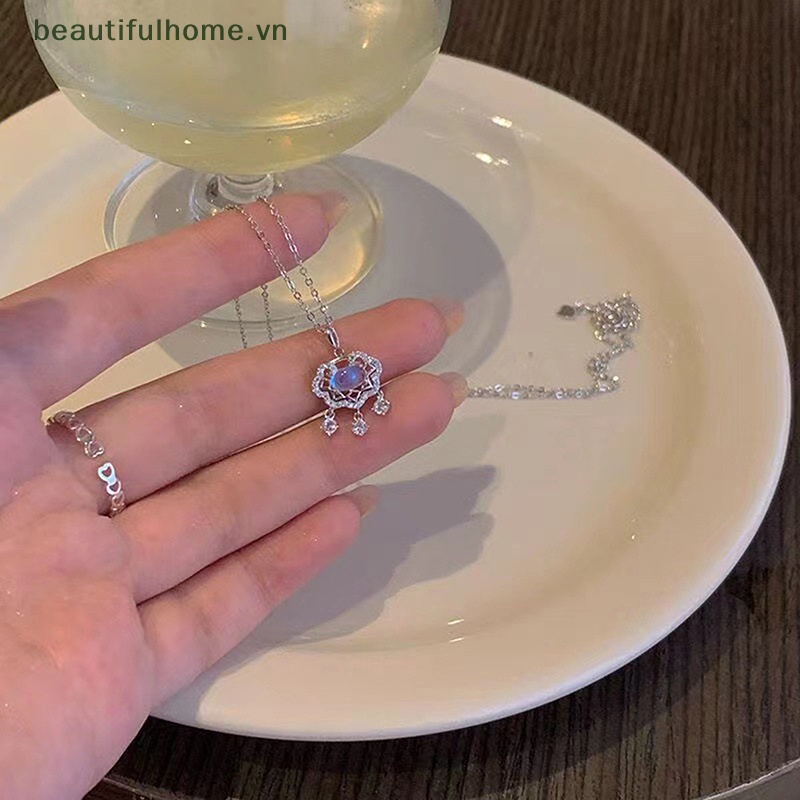 Vòng cổ Mặt Đá Ánh Trăng Thời Trang Cho Nữ