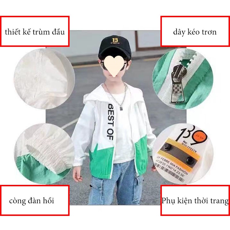 Áo Khoác Chống Nắng Thoáng Khí Thời Trang Mùa Hè Phong Cách Hàn Quốc Mới Cho Bé Trai