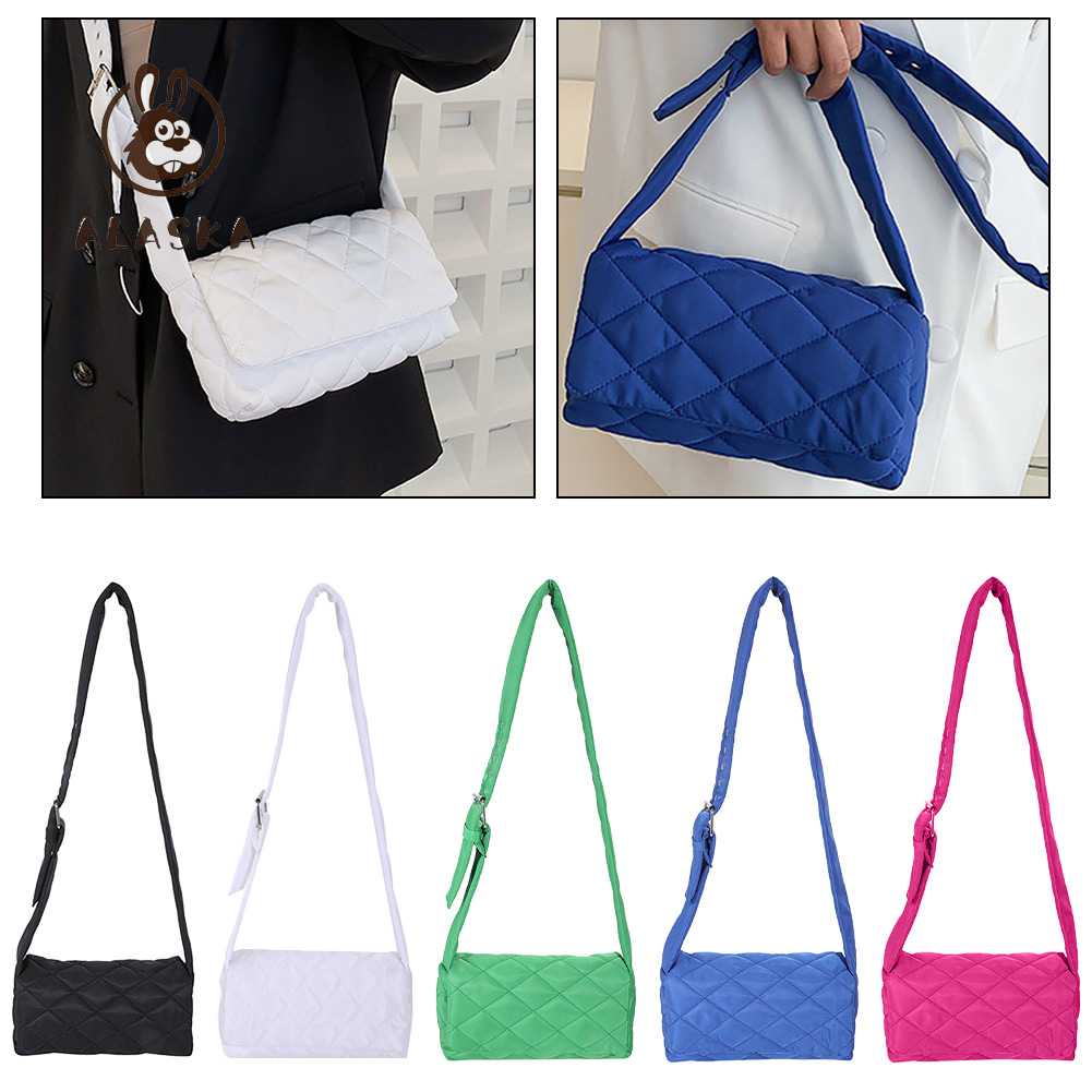 Túi Đeo Chéo Vai Bằng Nylon Họa Tiết Thêu Hình Thoi Dành Cho Nữ [alaska.vn]