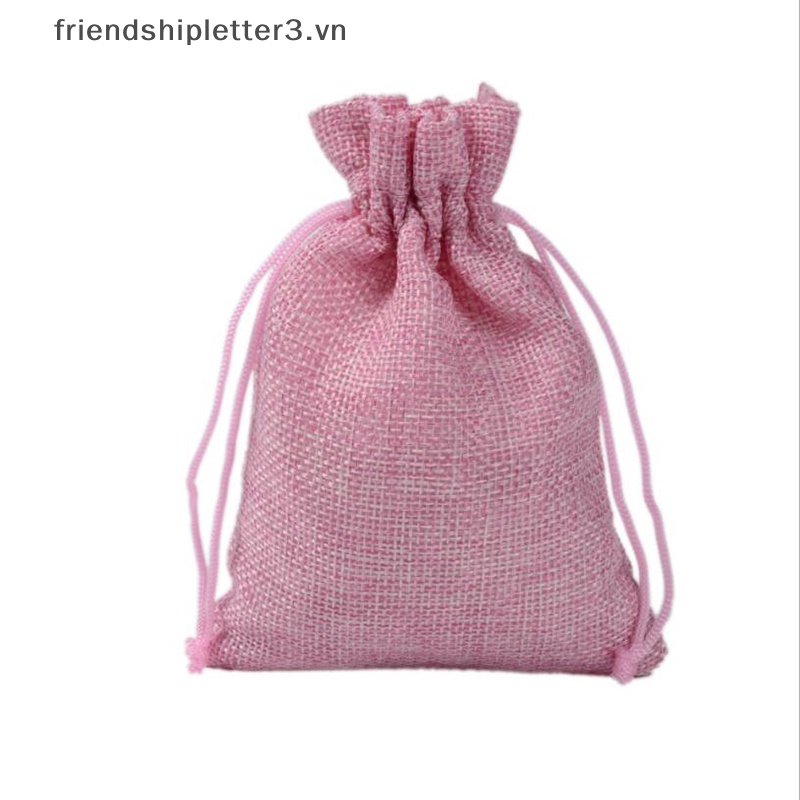 / / Mới / / 10 Túi Dây Rút Bằng Vải Bố Đựng Trang Sức Dành Cho Tiệc Cưới