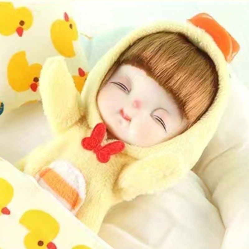 Búp Bê 13CM OB11 Mắt 3D Có Khớp Cử Động Dễ Thương Làm Quà Tặng Cho Bé Gái