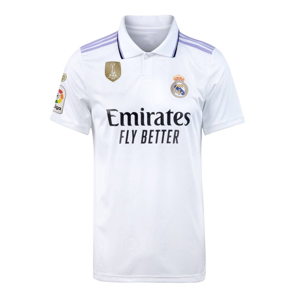Áo Thun Thể Thao Tay Ngắn In Logo real madrid jr no.7 2022-2023