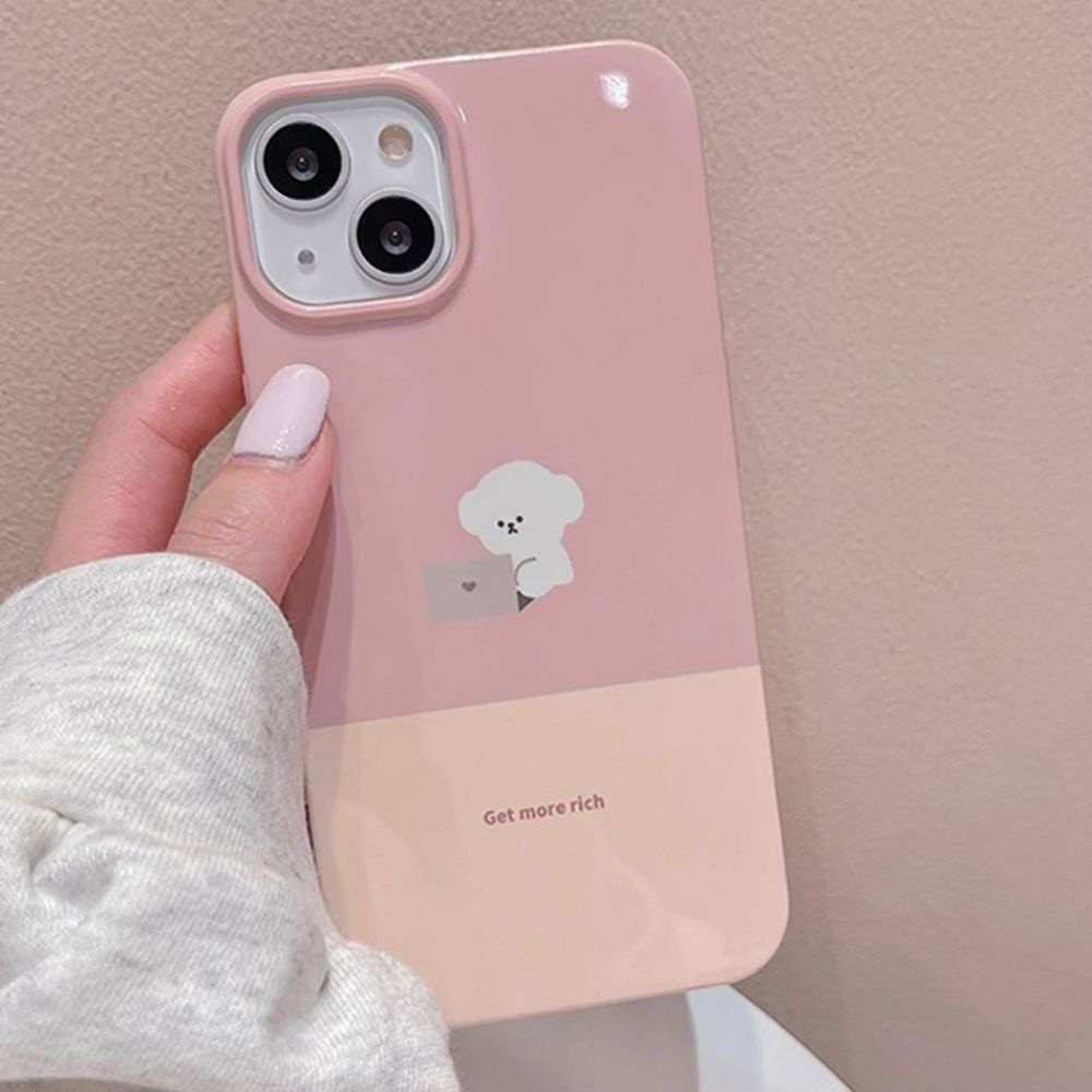 Ốp Điện Thoại TPU Mềm Chống Sốc In Hình Cún Hoạt Hình Dễ Thương Cho IPhone 11 14 13 12 Pro Max