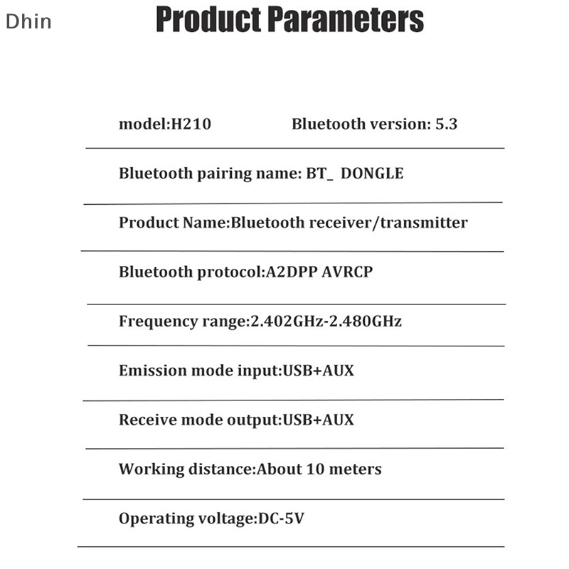 Bộ Truyền Tín Hiệu Bluetooth 5.3 2 Trong 1 Giắc Cắm 3.5mm Chuyên Dụng Cho Xe Hơi / Máy Tính / TV