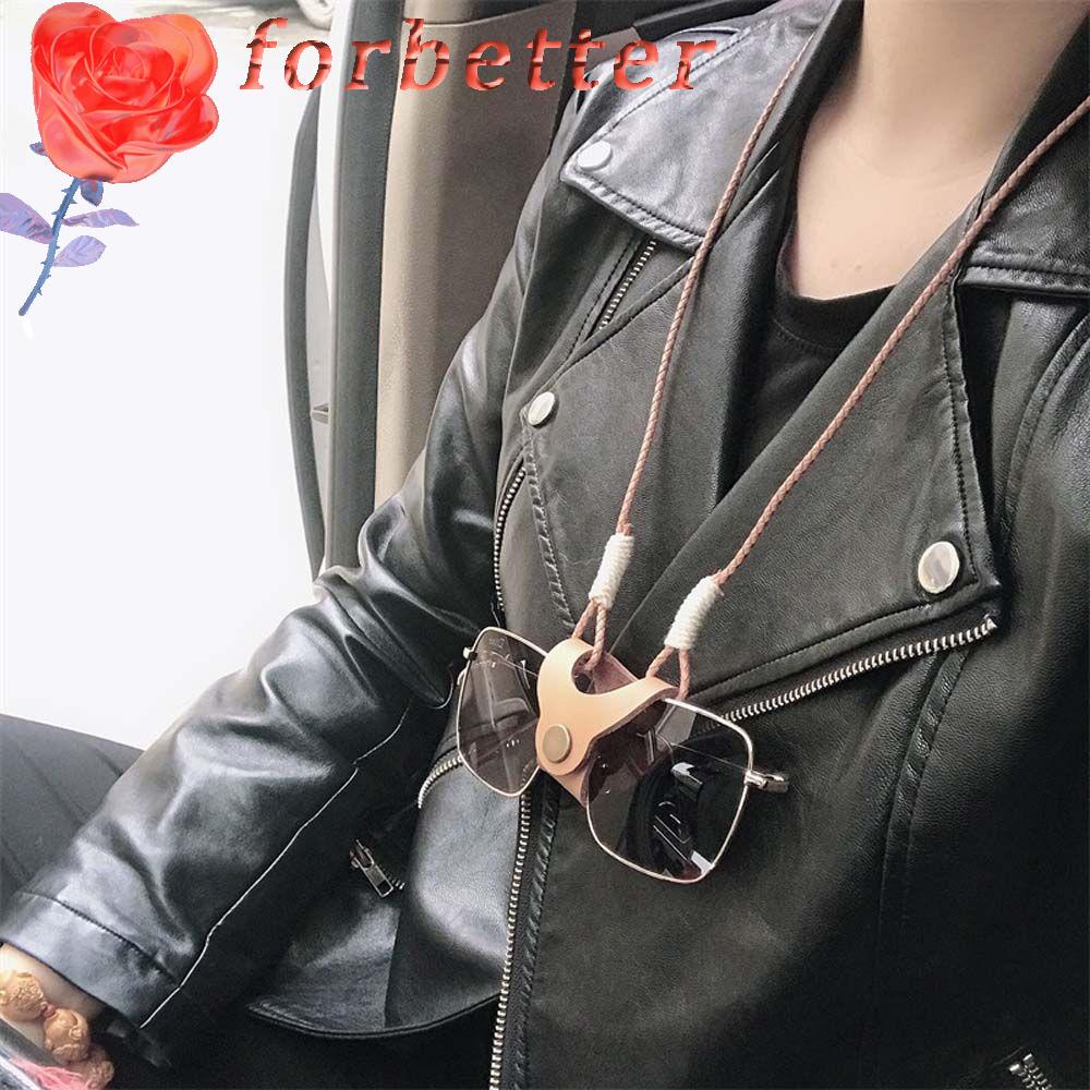 Túi Da Đựng Mắt Kính Có Kẹp Đeo Cổ Thời Trang Cho Nữ