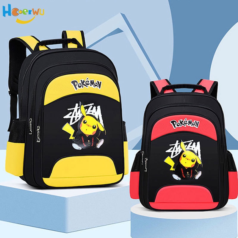 Ba Lô Đi Học Họa Tiết Pikachu Xinh Xắn Dành Cho Bé 6-12 Tuổi