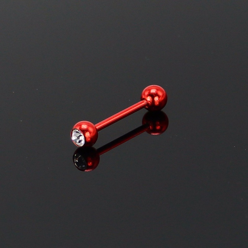 Khuyên Lưỡi Hình Quả Bóng Bằng Thép Không Gỉ Cá Tính