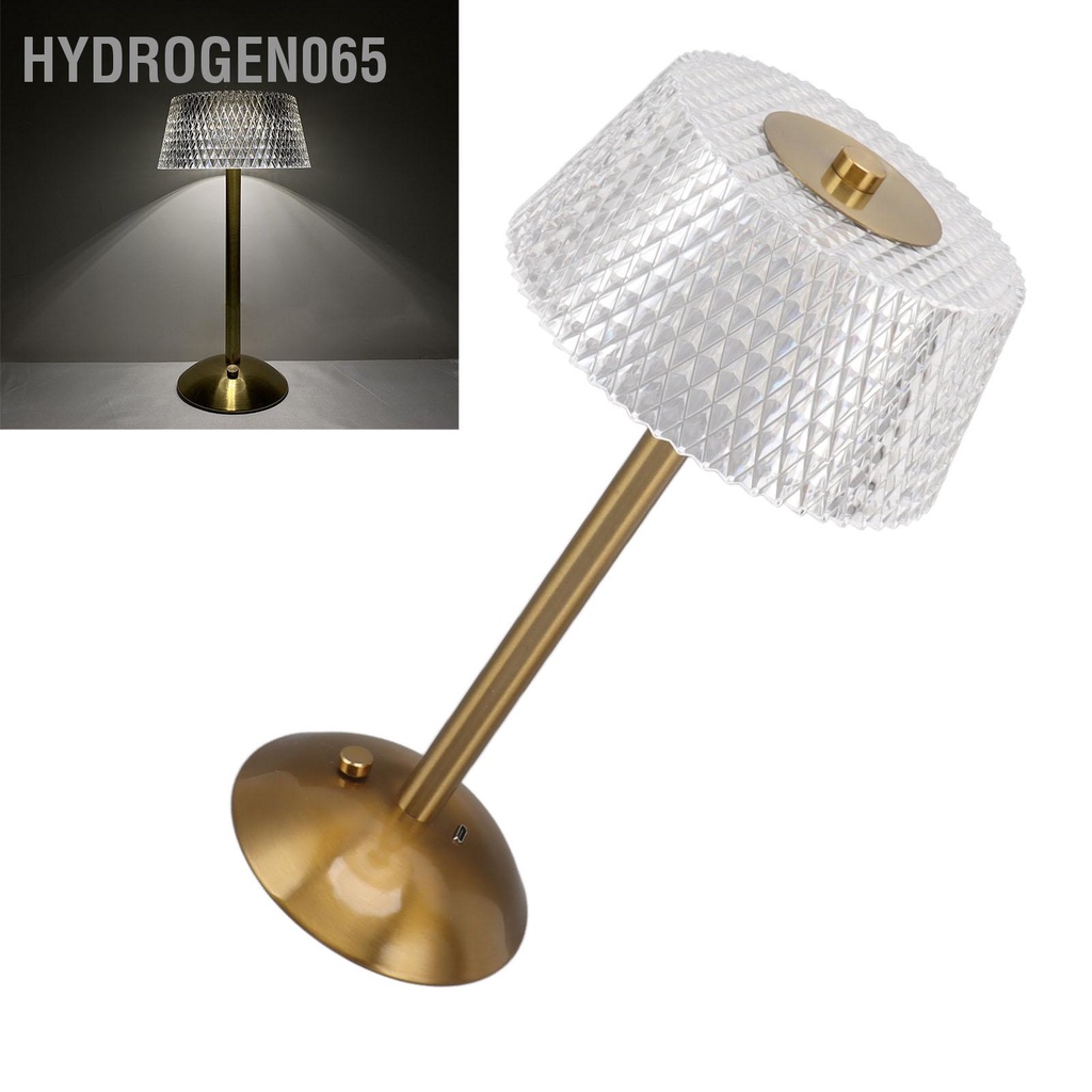 Hydrogen065 Đèn Bàn Acrylic Ngủ LED Mờ Vô Cấp Kèm Cáp USB Dành Cho Trẻ Em Phòng Mẫu Giáo Đầu Giường