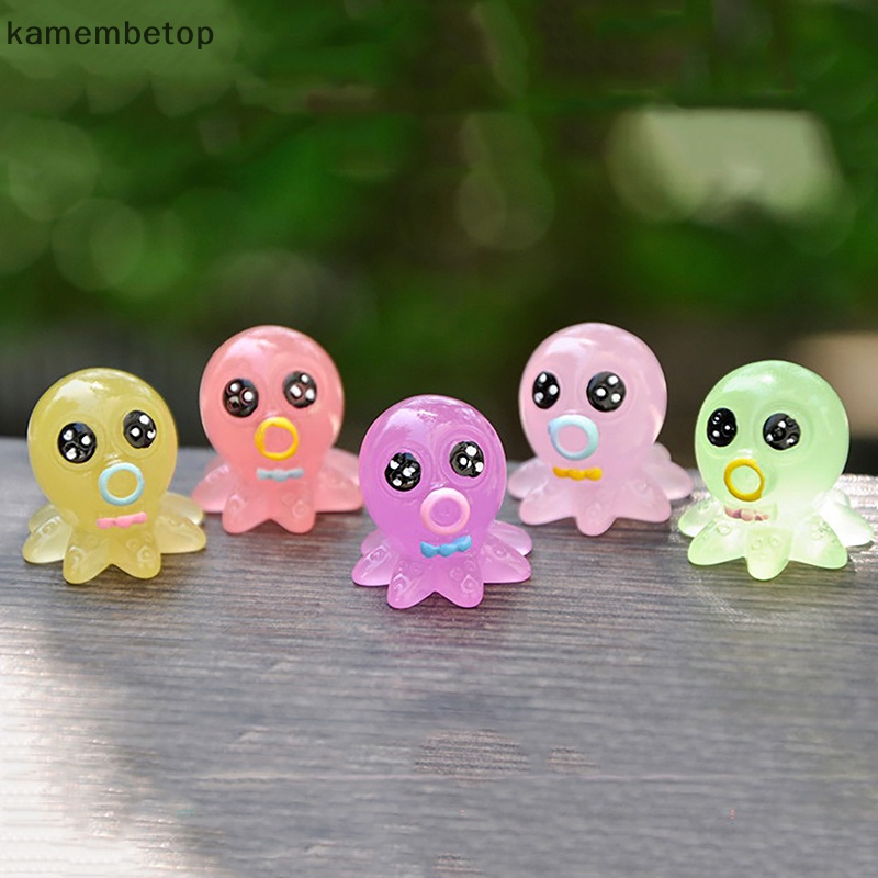 1 Tượng Bạch Tuộc Mini Phát Quang Dùng Để Trang Trí Tiểu Cảnh
