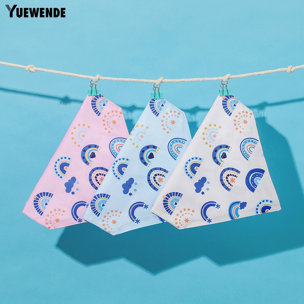 Yq.e Khăn Choàng Cổ Tam Giác Có Thể Điều Chỉnh In Hình Đẹp Mắt Dành Cho Cún Cưng Mặc Hàng Ngày