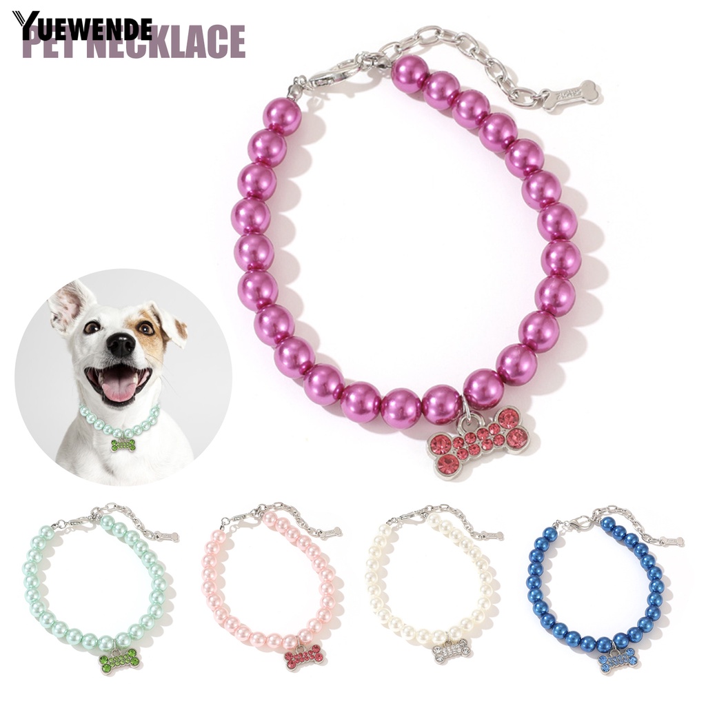 Vòng Cổ Ngọc Trai Bằng Nhựa Thân Thiện Với Môi Trường Cho Cún Cưng