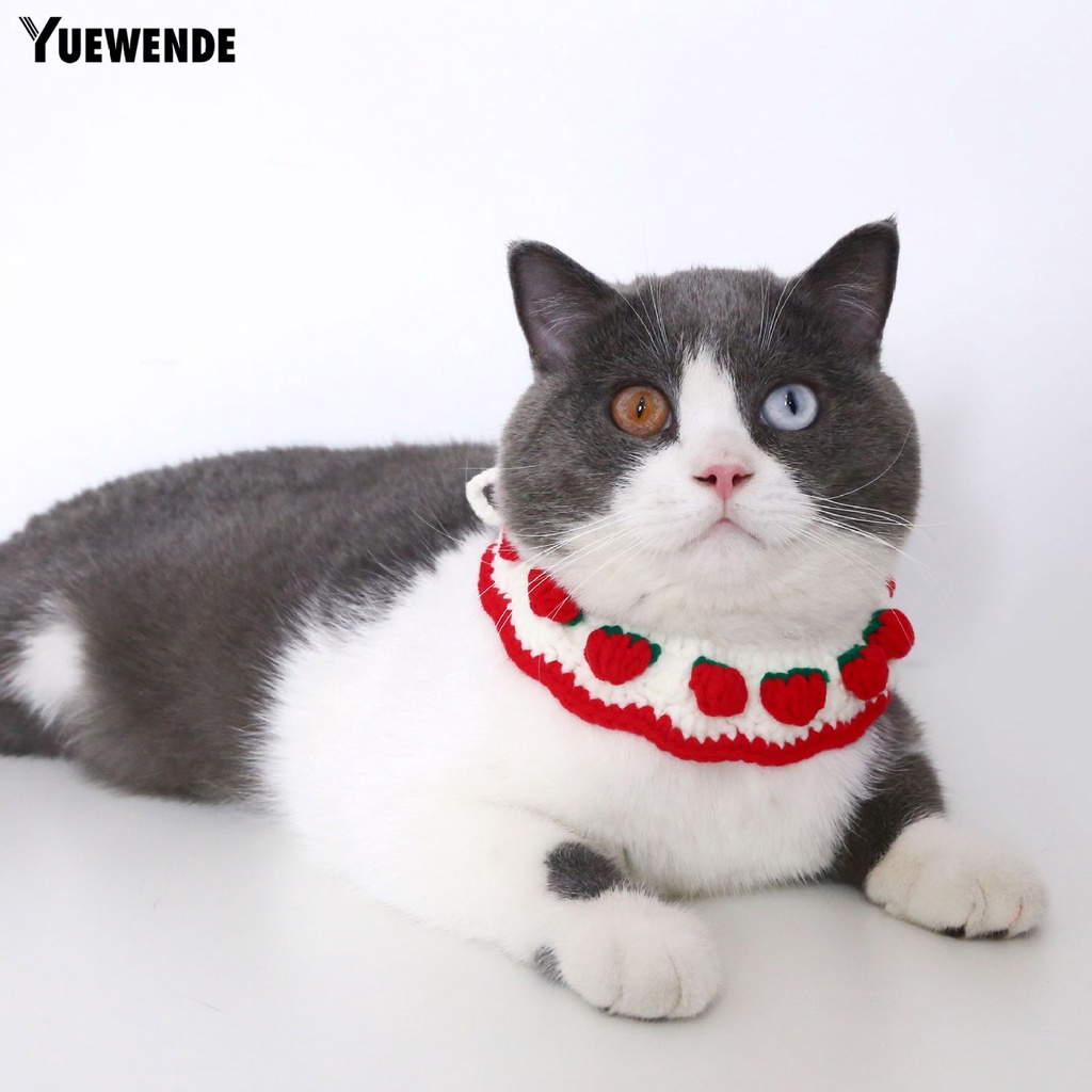 Khăn Choàng Cổ Họa Tiết Dâu Tây Thời Trang Đáng Yêu Dành Cho Thú Cưng