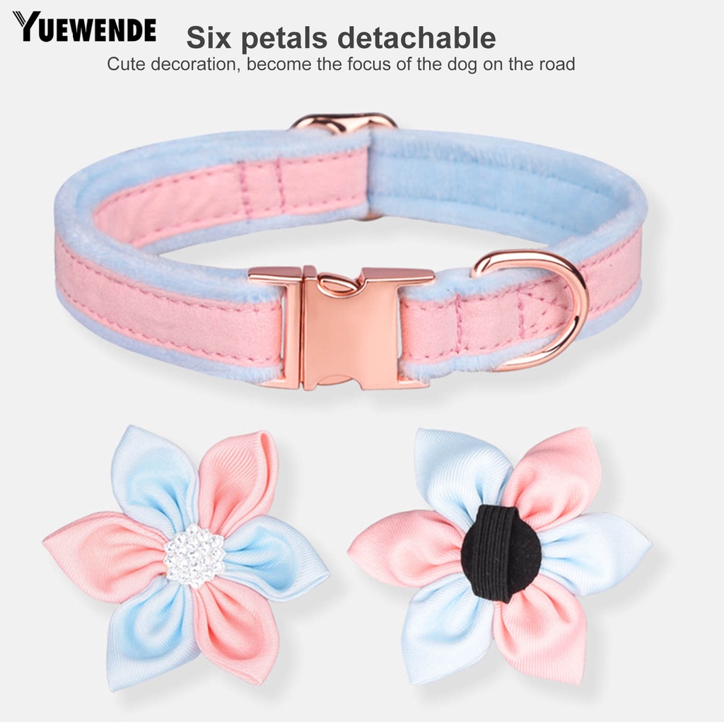 Vòng Cổ Họa Tiết Hoa Có Thể Điều Chỉnh Cho Thú Cưng