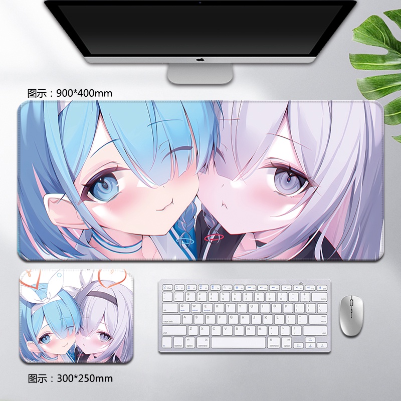 Blue Archive Caina mouse pad oversized Arona anime peripheral keyboard pad desktop pad