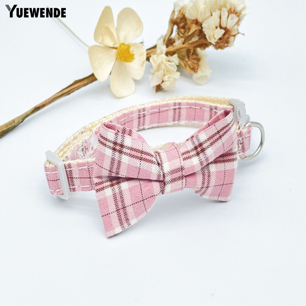 Vòng Cổ Bằng Vải Đính Nơ Chống Thoát Hiểm Cho Thú Cưng