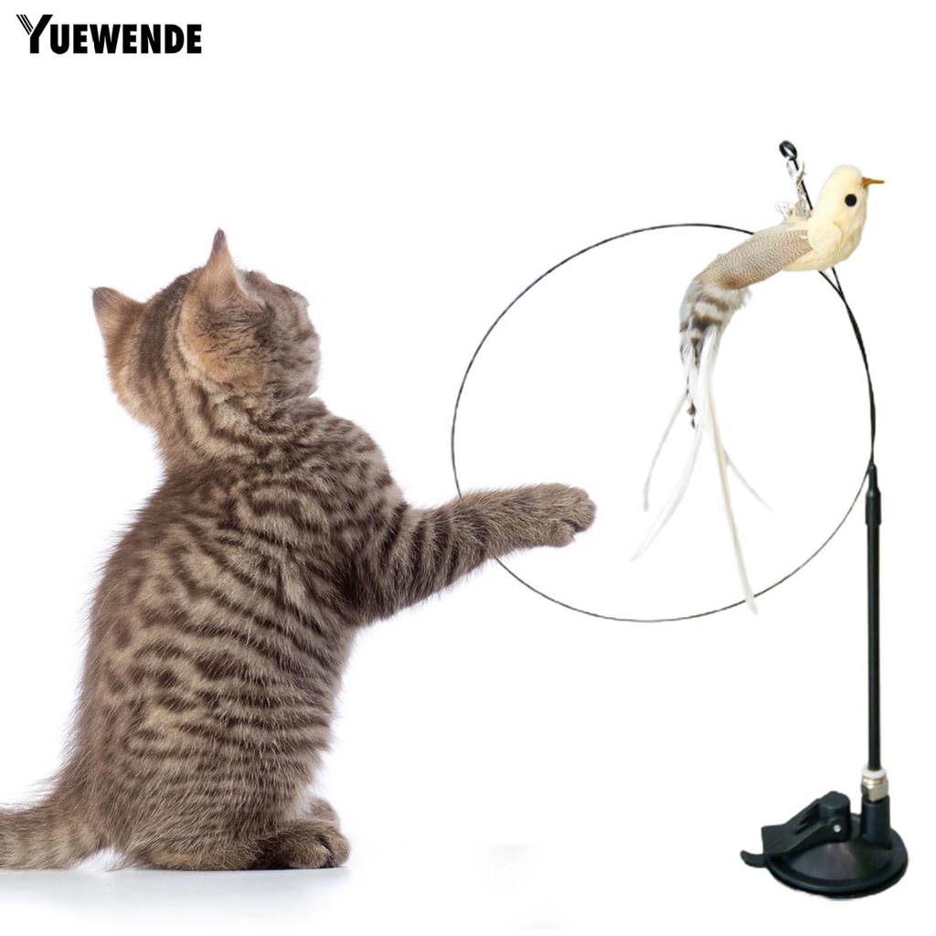 Gậy Trêu Mèo YQ.E Đế Hút Lông Vũ Linh Hoạt Có Thể Uốn Cong Giúp Giảm Căng Thẳng