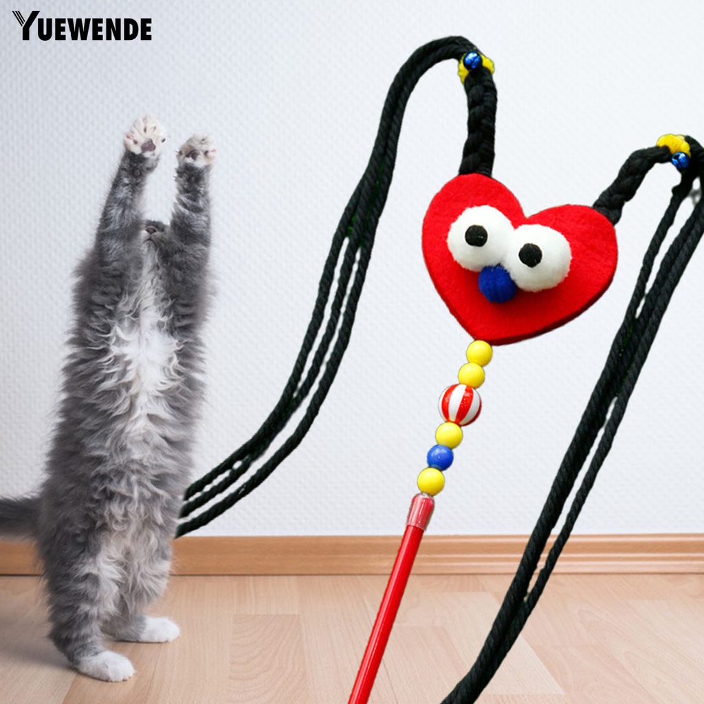 Gậy Trêu Mèo Chống Cắn Có Chuông Và Tua Rua Độc Đáo