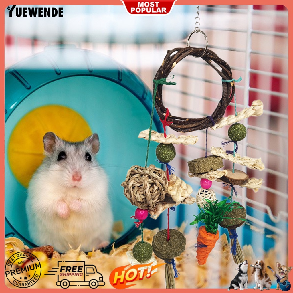 Bánh Đồ Chơi Bằng Gỗ Tự Nhiên Cho Chuột Hamster Nhai