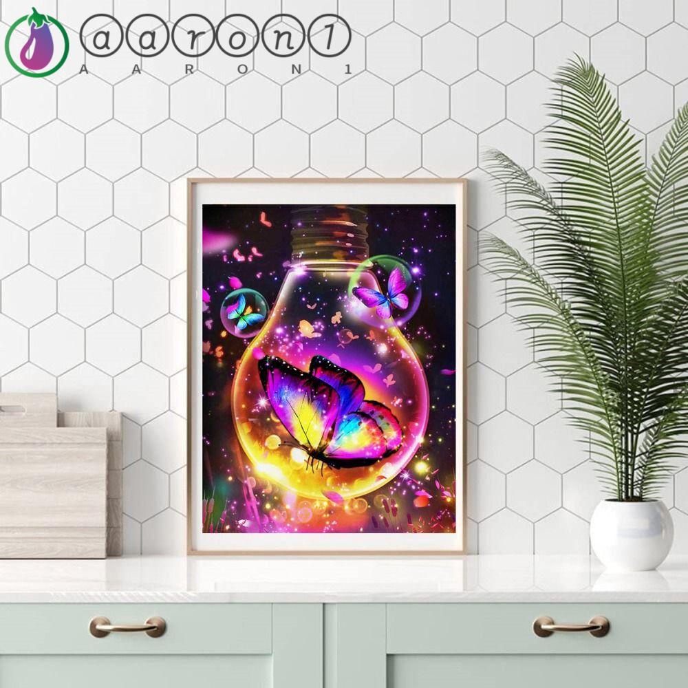 Bộ Tranh Sơn Dầu 5D Tự Làm Hình Bướm 1