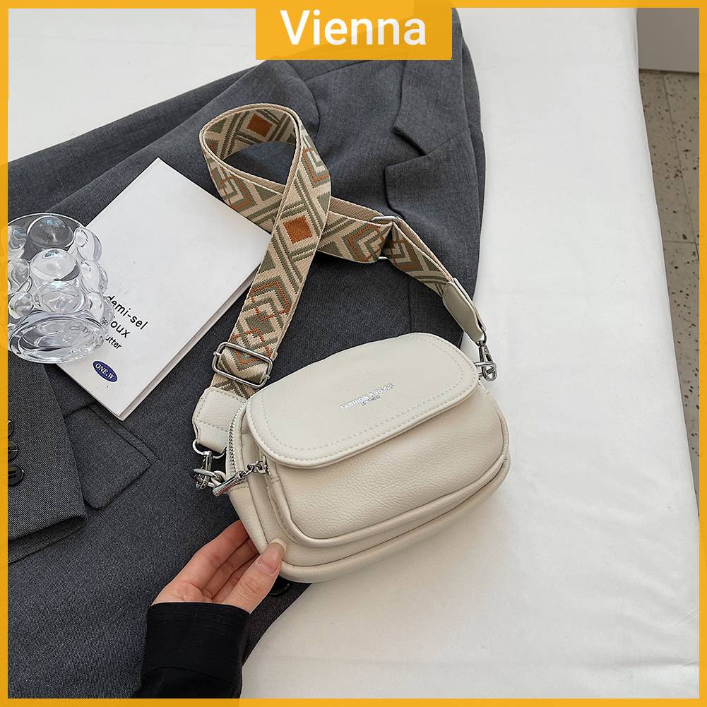 Túi Xách Da PU Dây Đeo Bản Rộng Thời Trang Cho Nữ