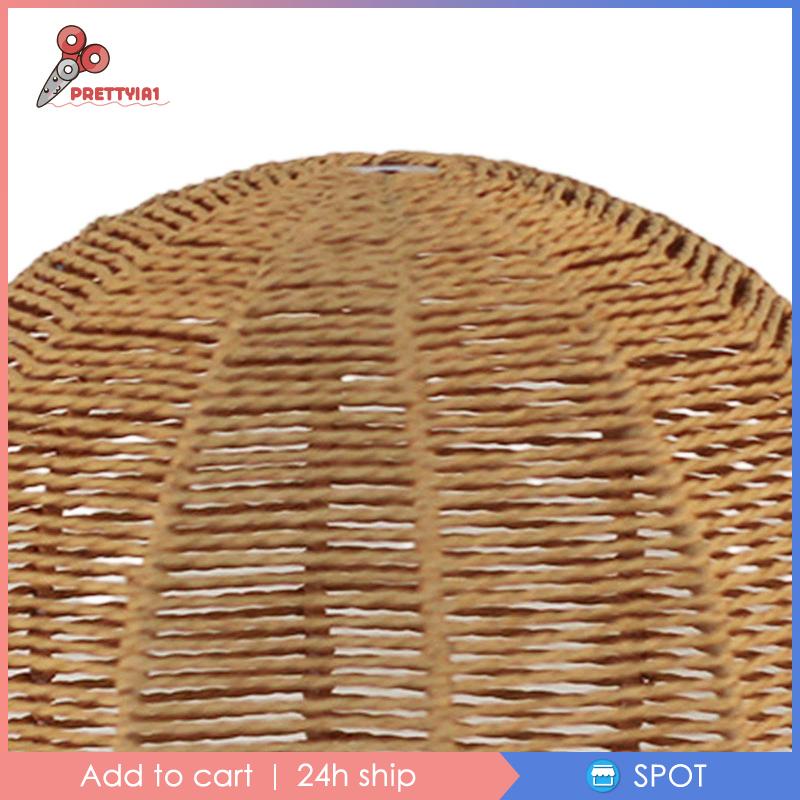 [Prettyia1] Lồng Treo Dây Thừng Cố Định Bóng Đèn Cố Định Mộc Mạc