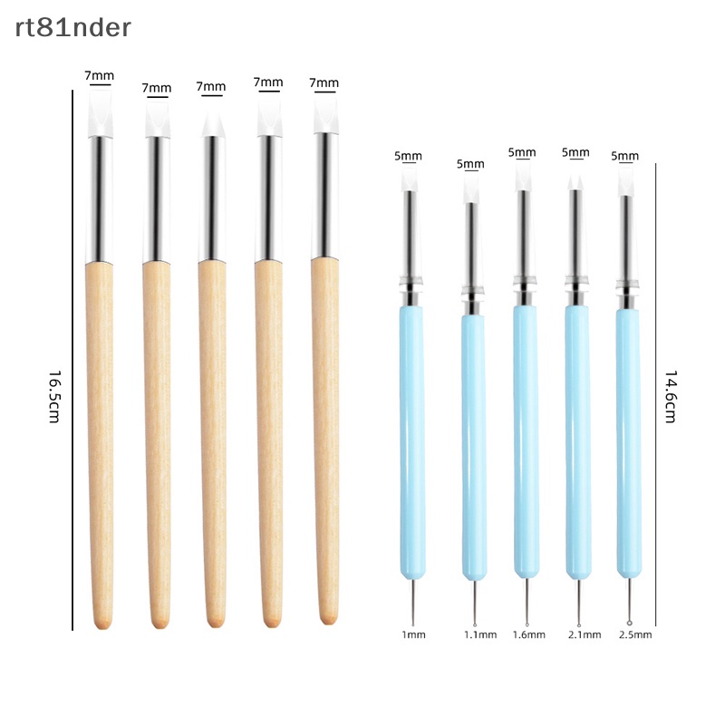 Rt Set 5 Dụng Cụ Tạo Hình Gốm Hai Đầu Chấm Bi Nghệ Thuật