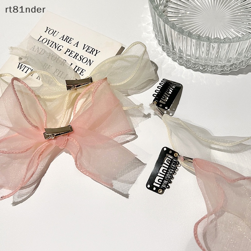 Rt Kẹp Tóc Lưới Thắt Bím Tóc Màu Trơn Ngọt Ngào Thần Tiên Dành Cho Bạn Nữ n