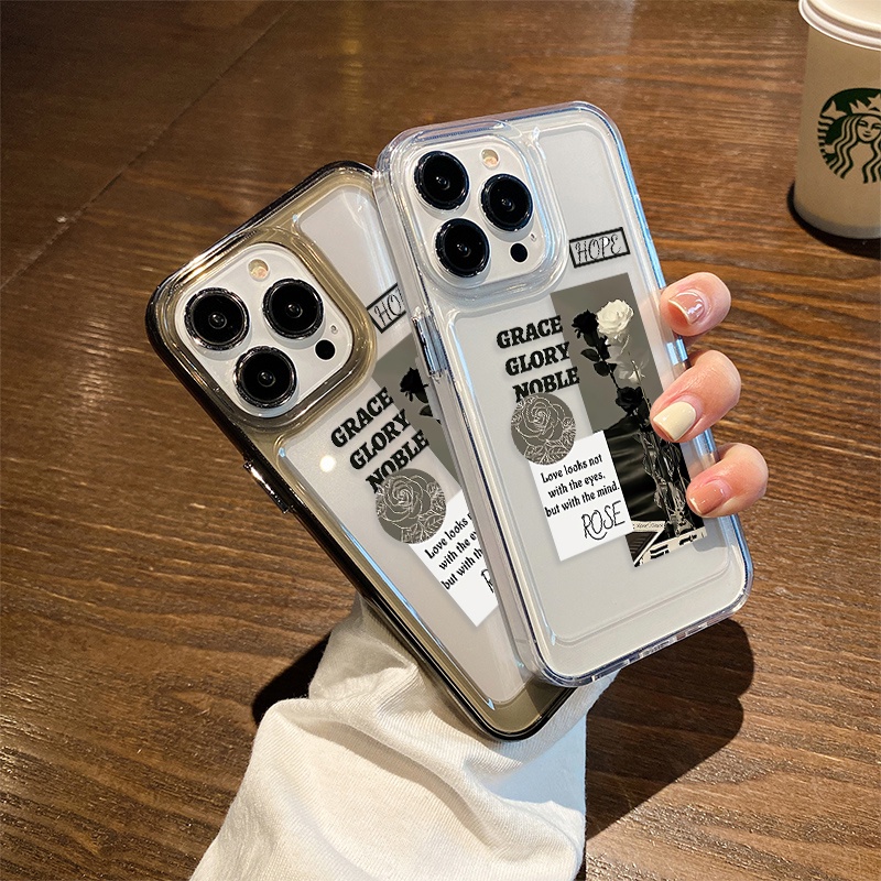 Ốp Điện Thoại Hình Hoa Hồng Cho IPhone 11 14 Pro Max 6 7 8 6Plus 7Plus 8Plus X XS XR 11 12 13 14 Pro Pro Max SE 2020 2022