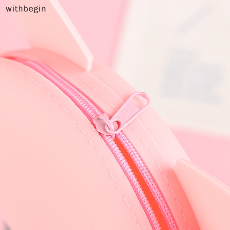 Túi Đeo Chéo Mini Bằng Silicon Chống Nước Họa Tiết Hoạt Hình Cho Bé