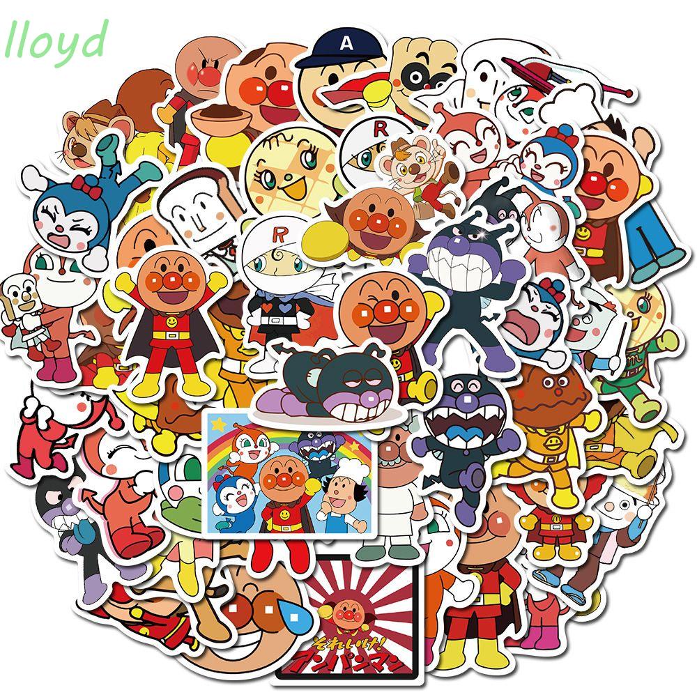 Sticker Anpanman Dán Trang Trí Điện Thoại Laptop Hành Lý Ván Trượt Chống Thấm Nước