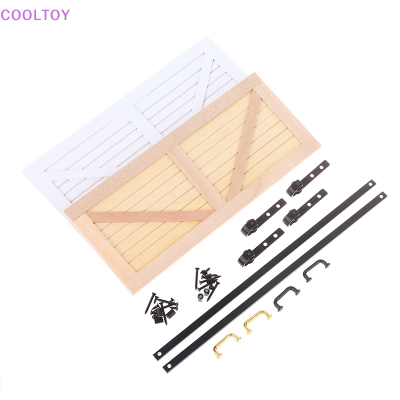 1 Set Mô Hình Cửa Trượt Trang Trí Nhà Búp Bê Tỉ Lệ 1: 12