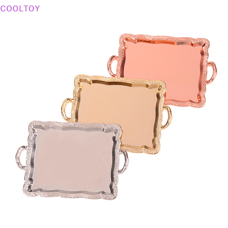 Khay Kim Loại mini 1: 12 Trang Trí Nhà Búp Bê