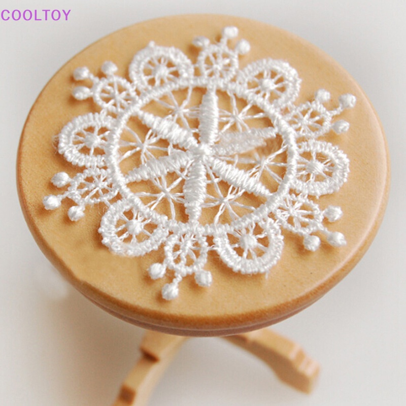 Cooltoy Bàn Ăn Màu Trắng mini Tỉ Lệ 1: 12 Trang Trí Nhà Búp Bê