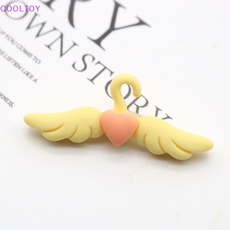 Cooltoy Mô Hình Trang Trí Nhà Búp Bê mini Hình Trái Tim Có Cánh Dùng Làm Đạo Cụ Chụp Ảnh