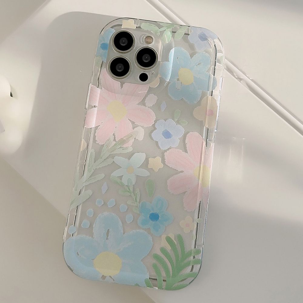 Ốp Điện Thoại TPU Mềm Trong Suốt Chống Sốc Chống Dấu Vân Tay Họa Tiết Tranh Sơn Dầu Cho IPhone 11 14 13 12 Pro Max