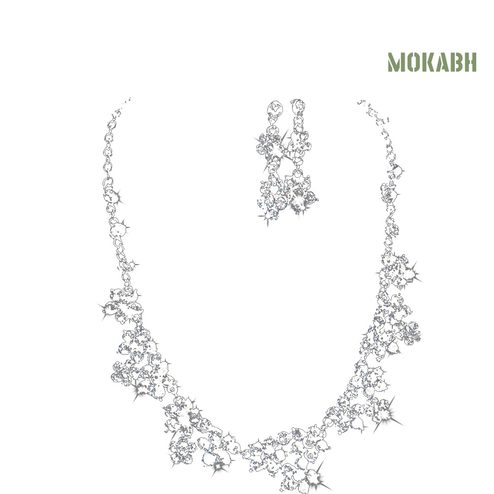 Vòng cổ / CàI TóC HìNh Vương MiệN ĐíNh Đá Sang TrọNg