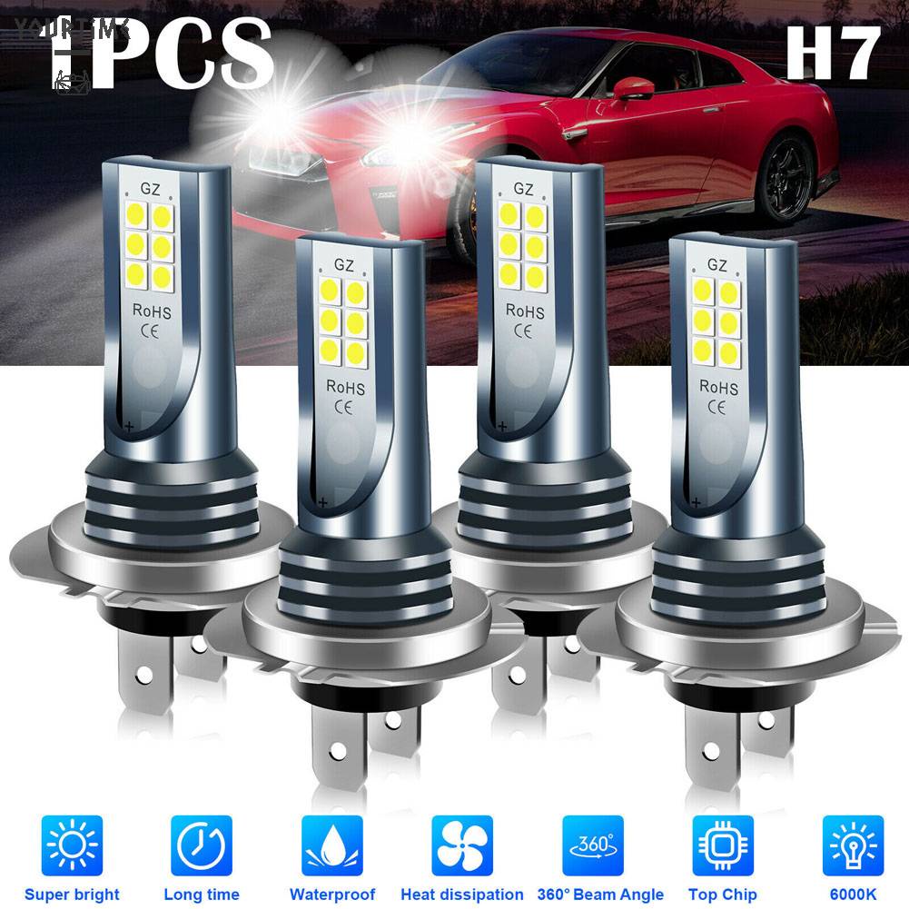 Bóng ĐèN Sương Mù H7 12V 24V 30000LM IP67 Siêu SáNg ChốNg NướC Cho Xe Hơi