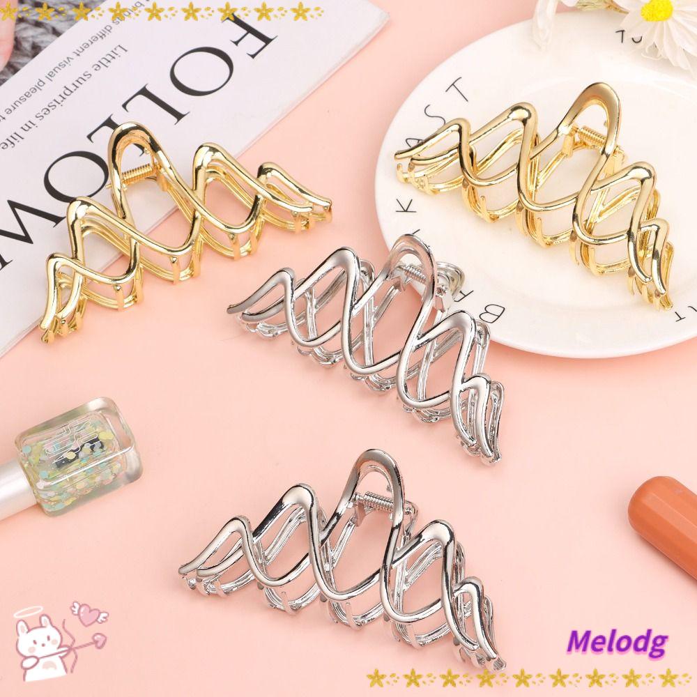 MELODG Set 4 Kẹp Tóc Bướm Kim Loại Lấp Lánh