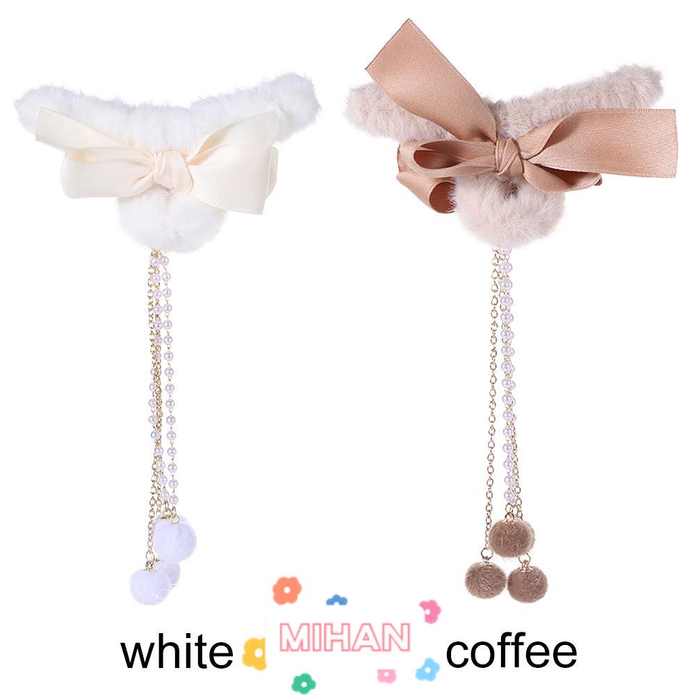 Kẹp Tóc Đuôi Ngựa Bằng Lông Nhung Thời Trang MIHAN1 Dành Cho Bạn Nữ