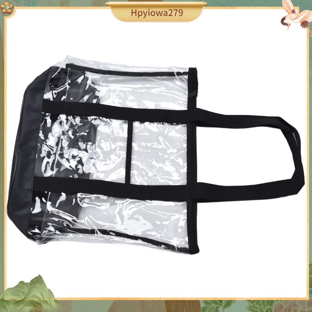 Có thể bán buôn Túi Đi Biển Trong Suốt Nhựa PVC Chống Thấm Nước Tote Có Khóa Kéo Dành Cho Bể Bơi Cắm Trại Dã Ngoại Tập Gym Du Lịch