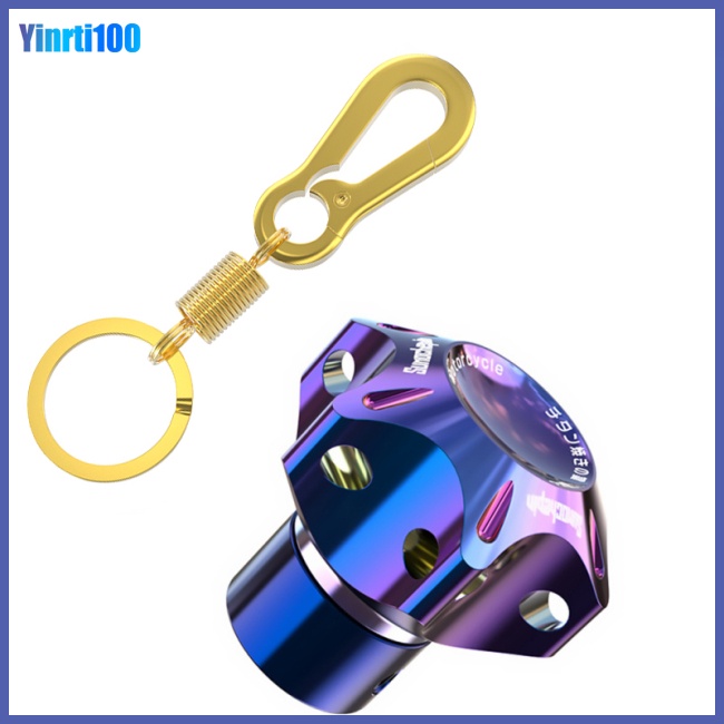 Móc Chìa Khóa Bằng Titan Hình Lục Giác Độc Đáo