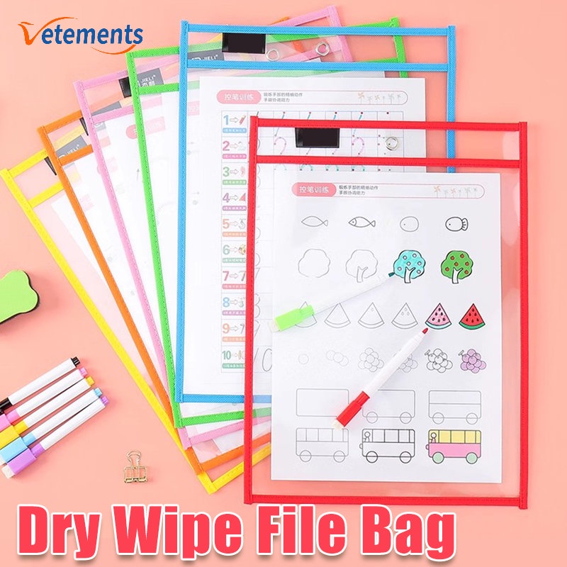 1 Túi Đựng Bút Lông Viết Bảng Có Thể Tái Sử Dụng Chống Nước