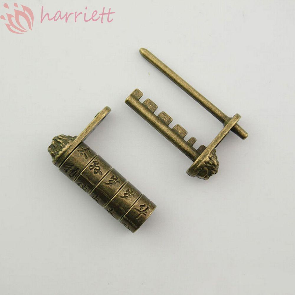 Ổ Khóa Mật Khẩu Bằng Đồng Thau Phong Cách Trung Hoa Cổ Điển