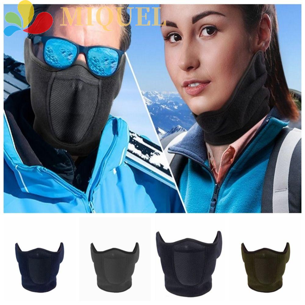 Miquel Mặt Nạ Lông Cừu Lông Cừu Giữ Ấm Cổ Có Khóa Nhiệt Độ
