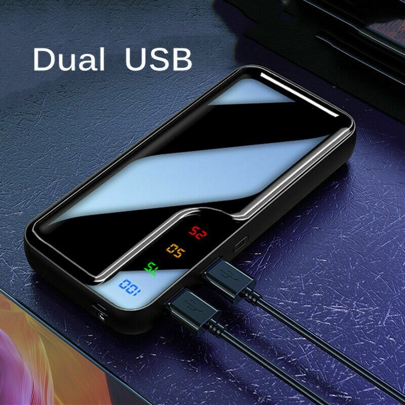 Sạc dự phòng 50000mAh Power Bank Màn hình gương Màn hình kỹ thuật số Di động Power Bank Pin ngoài