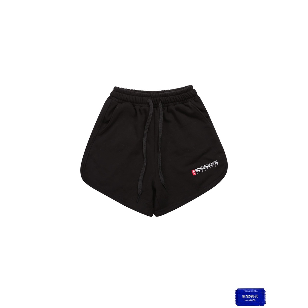 Quần Short Thể Thao Ba Tấc Lưng Cao Thêu Chữ Badblood Hàn Quốc Mùa Hè Cho Nữ