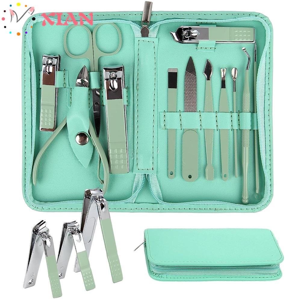 Set 12 / 2 Túi Đựng Dụng Cụ Làm Móng Chuyên Nghiệp Tiện Dụng Khi Đi Du Lịch