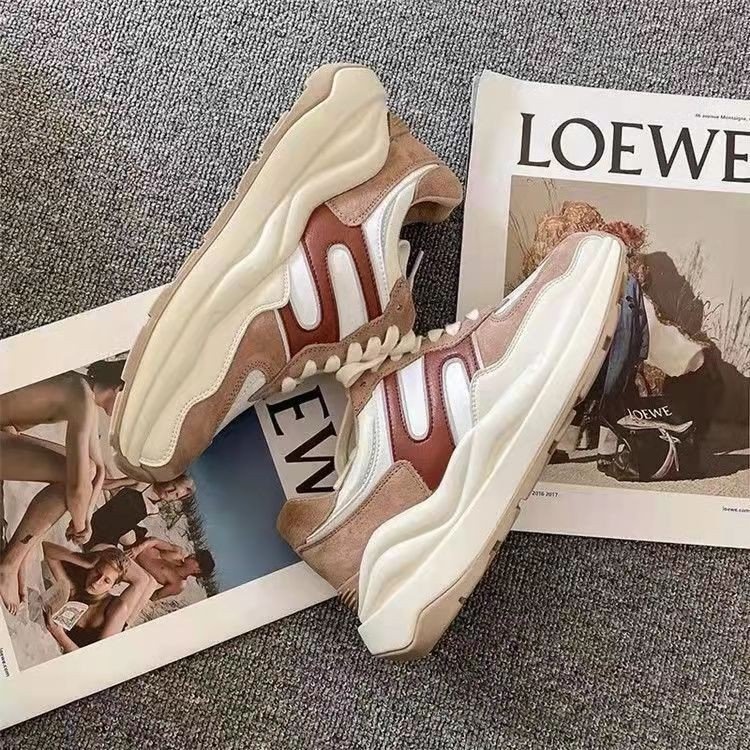 Giày Thể Thao Đế Cao Su Mềm Dày Dặn Phong Cách retro Cho Nữ