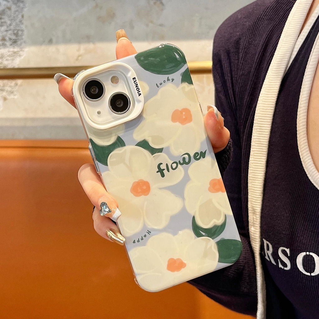 Ốp Điện Thoại TPU Mềm Trong Suốt Hình Hoa Có Dây Đeo Cho iPhone 14 13 12 11Pro Max
